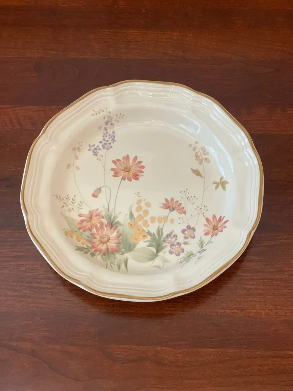 Mikasa Heritage Samantha F2017 Wildflower Floral Salad Plates 8” Set of 10